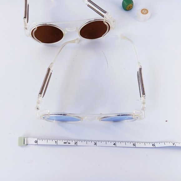 Brand New Vintage Black Steampunk Round Sunglasses: Embrace Unique Style! - Picture 6 of 6